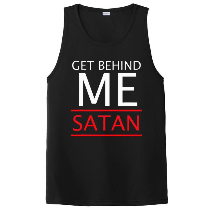 Get Behind Me Satan Short Sleeve Rebuke The Devil PosiCharge Competitor Tank