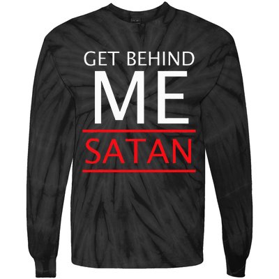 Get Behind Me Satan Short Sleeve Rebuke The Devil Tie-Dye Long Sleeve Shirt