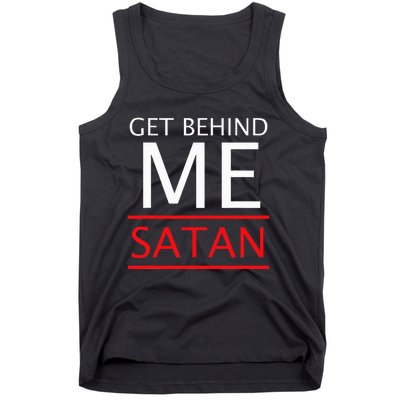 Get Behind Me Satan Short Sleeve Rebuke The Devil Tank Top