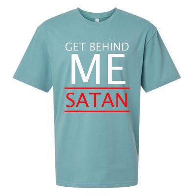 Get Behind Me Satan Short Sleeve Rebuke The Devil Sueded Cloud Jersey T-Shirt