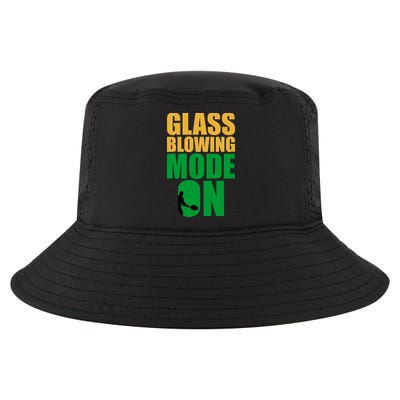 Glass Blowing Mode On Funny Glassblower Retro Vintage Glassblowing Cool Comfort Performance Bucket Hat
