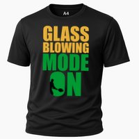 Glass Blowing Mode On Funny Glassblower Retro Vintage Glassblowing Performance Shirt