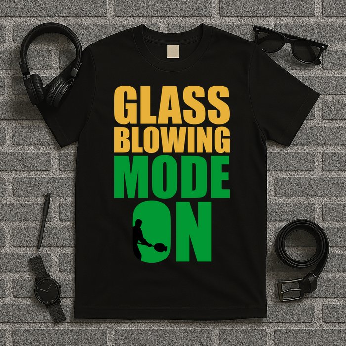 Glass Blowing Mode On Funny Glassblower Retro Vintage Glassblowing T-Shirt