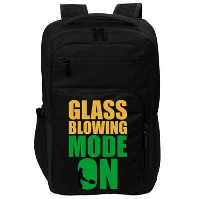 Glass Blowing Mode On Funny Glassblower Retro Vintage Glassblowing Impact Tech Backpack