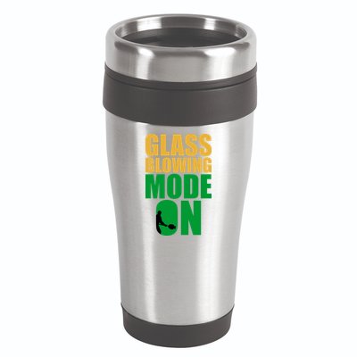 Glass Blowing Mode On Funny Glassblower Retro Vintage Glassblowing 16oz Travel Tumbler