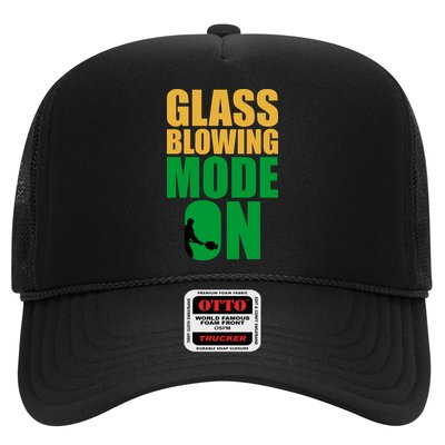 Glass Blowing Mode On Funny Glassblower Retro Vintage Glassblowing Trucker Hat