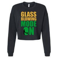 Glass Blowing Mode On Funny Glassblower Retro Vintage Glassblowing Cropped Pullover Crew