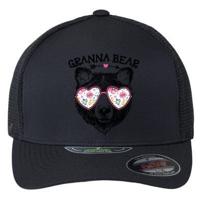 Granna Bear Mom Grandma Cute Floral Happy MotherS Day Great Gift Flexfit Unipanel Trucker Cap