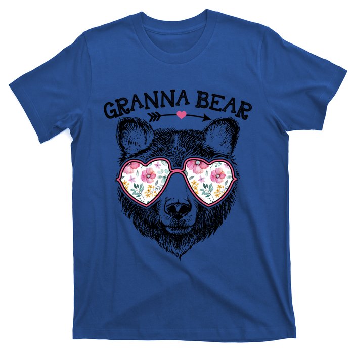 Granna Bear Mom Grandma Cute Floral Happy MotherS Day Great Gift T-Shirt