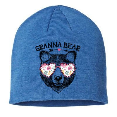 Granna Bear Mom Grandma Cute Floral Happy MotherS Day Great Gift Sustainable Beanie