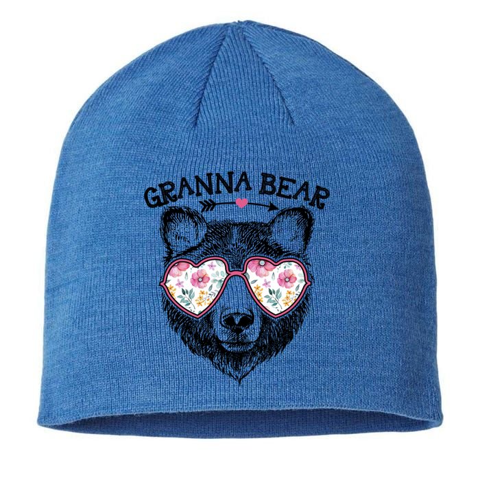 Granna Bear Mom Grandma Cute Floral Happy MotherS Day Great Gift Sustainable Beanie