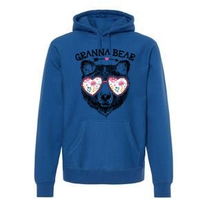 Granna Bear Mom Grandma Cute Floral Happy MotherS Day Great Gift Premium Hoodie