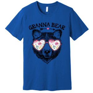 Granna Bear Mom Grandma Cute Floral Happy MotherS Day Great Gift Premium T-Shirt