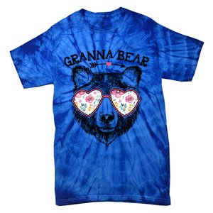 Granna Bear Mom Grandma Cute Floral Happy MotherS Day Great Gift Tie-Dye T-Shirt