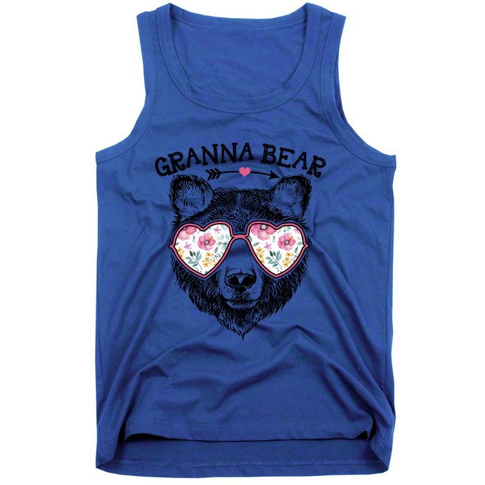 Granna Bear Mom Grandma Cute Floral Happy MotherS Day Great Gift Tank Top