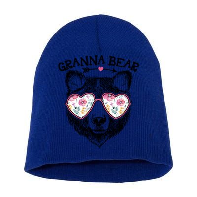 Granna Bear Mom Grandma Cute Floral Happy MotherS Day Great Gift Short Acrylic Beanie