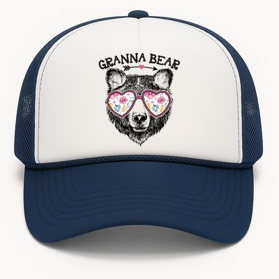 Granna Bear Mom Grandma Cute Floral Happy MotherS Day Great Gift Trucker Hat