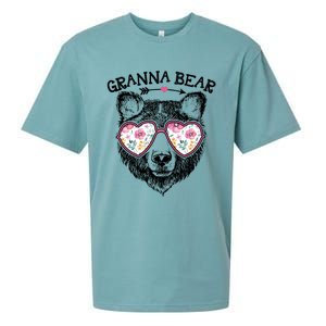 Granna Bear Mom Grandma Cute Floral Happy MotherS Day Great Gift Sueded Cloud Jersey T-Shirt