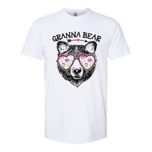 Granna Bear Mom Grandma Cute Floral Happy MotherS Day Great Gift Softstyle CVC T-Shirt