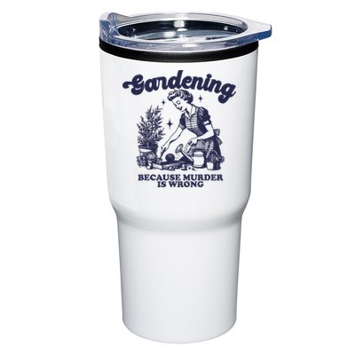 Gardening Because Murder Is Wrong Gardener Plant Lady Mom Tumbler