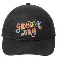 Groovy Brother Matching Family 1st Birthday Party 7-Panel Snapback Hat