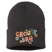 Groovy Brother Matching Family 1st Birthday Party Sustainable Knit Beanie