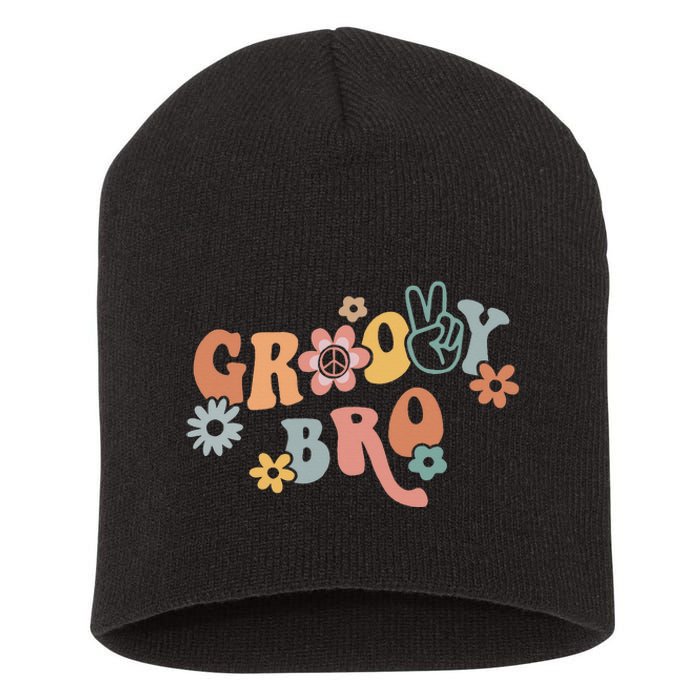 Groovy Brother Matching Family 1st Birthday Party Short Acrylic Beanie