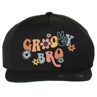 Groovy Brother Matching Family 1st Birthday Party Wool Snapback Cap