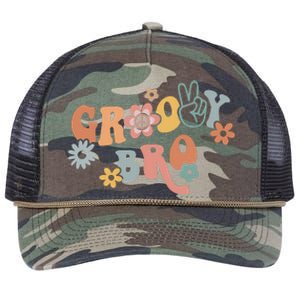 Groovy Brother Matching Family 1st Birthday Party Retro Rope Trucker Hat Cap