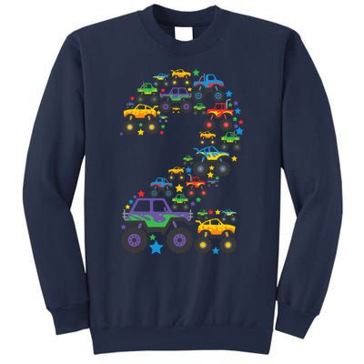 Graphic Boy Monster Truck 2nd Birthday 2 Years Sweatshirt