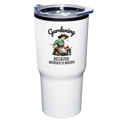 Gardening Because Murder Is Wrong Snarky Humor 2025 Tumbler