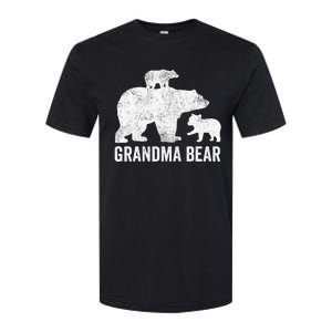 Grandma Bear Mothers Day Funny Two Cub Kids Grandmom Softstyle® CVC T-Shirt