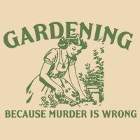 Gardening Because Murder Is Wrong Retro Zip Tote Bag