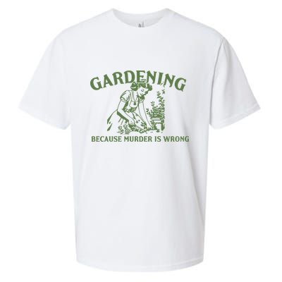 Gardening Because Murder Is Wrong Retro Sueded Cloud Jersey T-Shirt