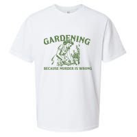 Gardening Because Murder Is Wrong Retro Sueded Cloud Jersey T-Shirt
