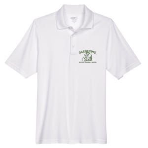 Gardening Because Murder Is Wrong Retro Men's Origin Performance Pique Polo