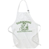 Gardening Because Murder Is Wrong Retro Apron