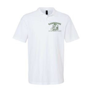 Gardening Because Murder Is Wrong Retro Softstyle Adult Sport Polo