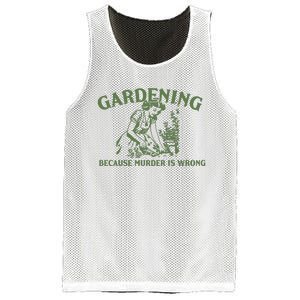 Gardening Because Murder Is Wrong Retro Mesh Reversible Basketball Jersey Tank