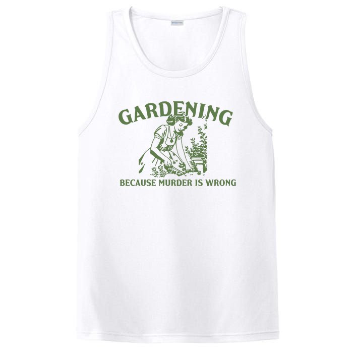 Gardening Because Murder Is Wrong Retro PosiCharge Competitor Tank