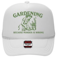 Gardening Because Murder Is Wrong Retro Trucker Hat