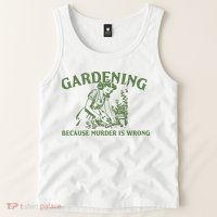 Gardening Because Murder Is Wrong Retro Tank Top