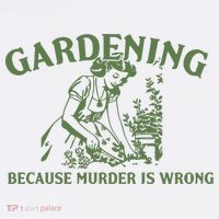 Gardening Because Murder Is Wrong Retro Visor