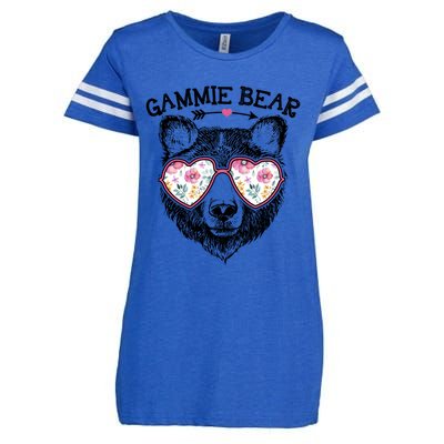 Gammie Bear Mom Grandma Cute Floral Happy MotherS Day Meaningful Gift Enza Ladies Jersey Football T-Shirt