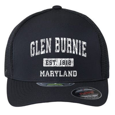 Glen Burnie Maryland Md Vintage Sports Flexfit Unipanel Trucker Cap