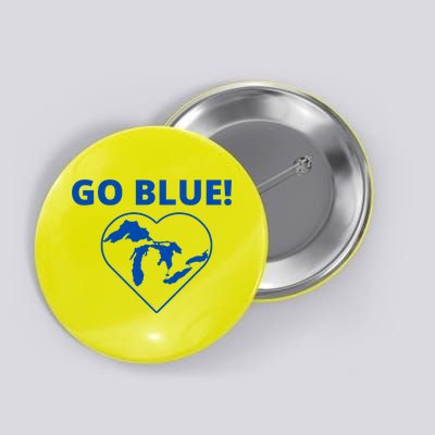 Go Blue Michigan Heart Button