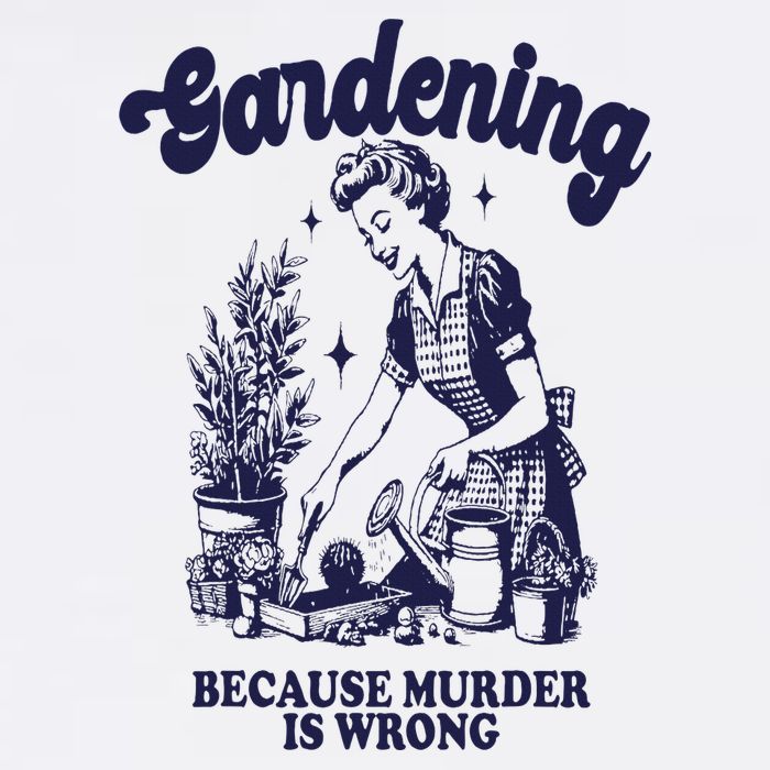 Gardening Because Murder Is Wrong Gardener Plant Lady Mom Flatbill Hat
