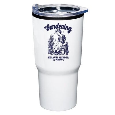 Gardening Because Murder Is Wrong Gardener Plant Lady Mom Tumbler