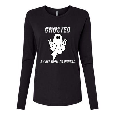 Ghosted By My Own Pancreas Type 1 Diabetes Humor Womens Cotton Relaxed Long Sleeve T-Shirt