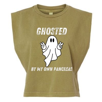 Ghosted By My Own Pancreas Type 1 Diabetes Humor Garment-Dyed Women's Muscle Tee